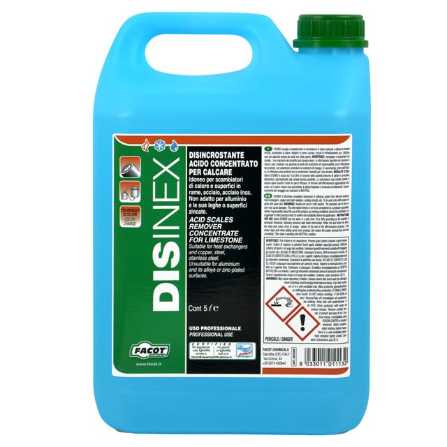 DISINCROSTANTE FACOT DISINEX PER CALDAIE SCAMBIATORI DI CALORE IN ACCIAIO RAME GHISA 5 l | Tecnomat DISINCROSTANTE FACOT DISINEX PER CALDAIE SCAMBIATORI DI CALORE IN ACCIAIO RAME GHISA 5 l - 2 | Tecnomat