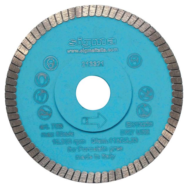 DISCO DIAMANTATO SIGMA 75B Ø125 mm CORONA CONTINUA TURBO PER GRES CERAMICA E PIASTRELLE | Tecnomat DISCO DIAMANTATO SIGMA 75B Ø125 mm CORONA CONTINUA TURBO PER GRES CERAMICA E PIASTRELLE | Tecnomat