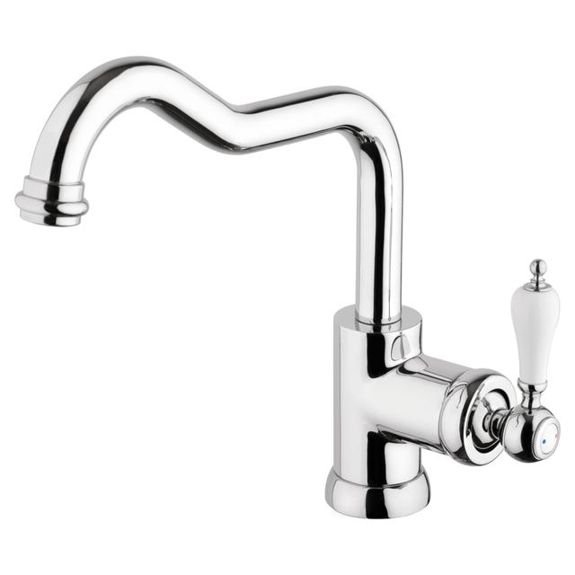 MISCELATORE LAVELLO PIRALLA TEXAS CROMO BOCCA ALTA RETRO' CARTUCCIA CERAMICA Ø 35 mm | Tecnomat MISCELATORE LAVELLO PIRALLA TEXAS CROMO BOCCA ALTA RETRO' CARTUCCIA CERAMICA Ø 35 mm | Tecnomat