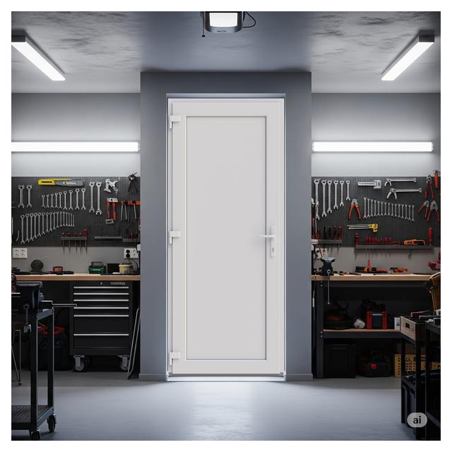 PORTA PVC BIANCO TIRARE SINISTRA CON SOGLIA 90x210 cm (LxH) | Tecnomat PORTA PVC BIANCO TIRARE SINISTRA CON SOGLIA 90x210 cm (LxH) | Tecnomat