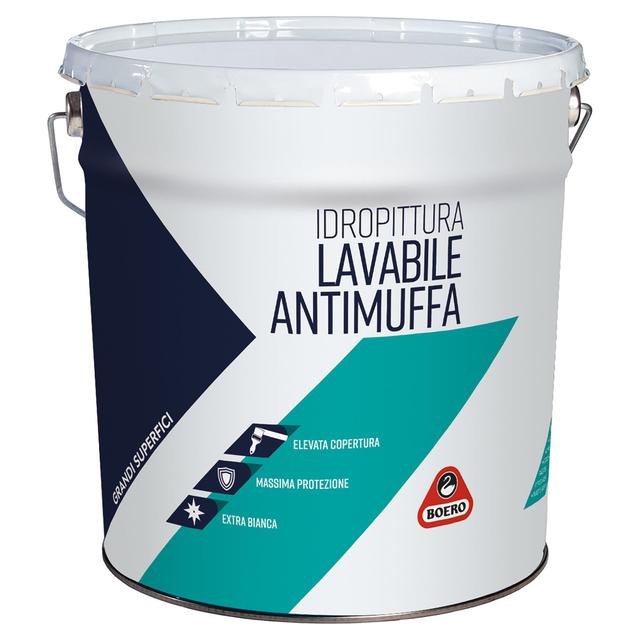 IDROPITTURA LAVABILE ANTIMUFFA BOERO 14l PER LOCALI INTERNI 5-6 m² CON 1 l A 2 MANI | Tecnomat IDROPITTURA LAVABILE ANTIMUFFA BOERO 14l PER LOCALI INTERNI 5-6 m² CON 1 l A 2 MANI | Tecnomat