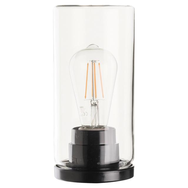 TESTA PALO CILINDRO TRASPARENTE CON PORTALAMPADA E27 BASE PER PALI Ø 60 mm | Tecnomat TESTA PALO CILINDRO TRASPARENTE CON PORTALAMPADA E27 BASE PER PALI Ø 60 mm - 2 | Tecnomat