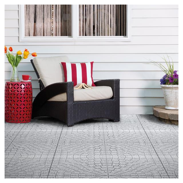 LASTRA VENTAGLIO IN PIETRA RICOSTRUITA QUARZO GRIGIO 40x40 cm SP. 3,8 cm | Tecnomat LASTRA VENTAGLIO IN PIETRA RICOSTRUITA QUARZO GRIGIO 40x40 cm SP. 3,8 cm - 2 | Tecnomat