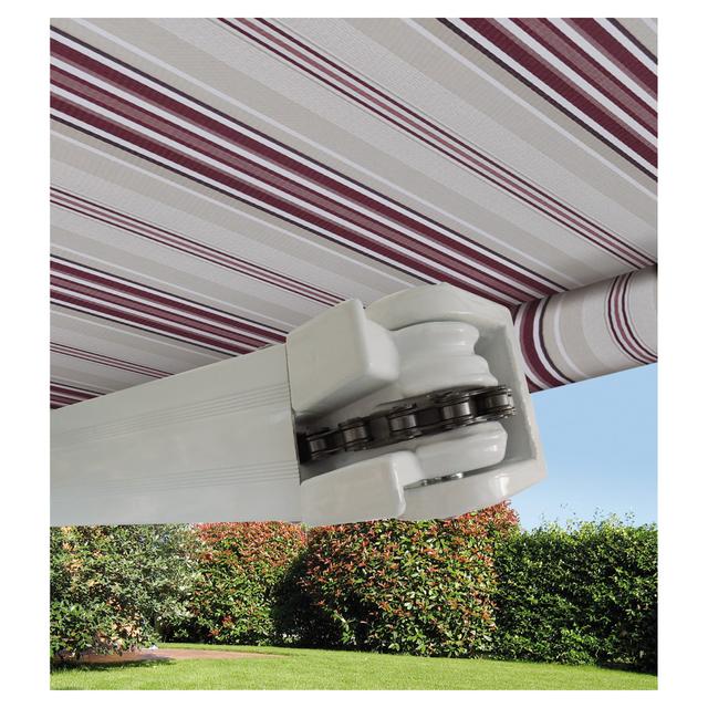 TENDA DA SOLE BARRA QUADRA BRACCIO CATEN RIGATO BORDEAUX CON CATENA 3x2 m (LxH) | Tecnomat TENDA DA SOLE BARRA QUADRA BRACCIO CATEN RIGATO BORDEAUX CON CATENA 3x2 m (LxH) | Tecnomat