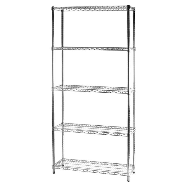 SCAFFALE CROMO 5 RIPIANI 150 kg MONTAGGIO AD INCASTRO 90x200x35 cm (LxHxP) | Tecnomat SCAFFALE CROMO 5 RIPIANI 150 kg MONTAGGIO AD INCASTRO 90x200x35 cm (LxHxP) | Tecnomat