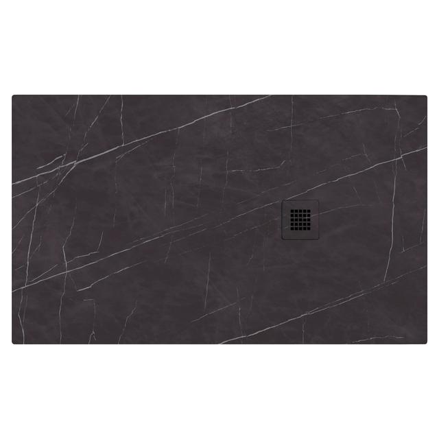 PIATTO DOCCIA SERIE DEKOR IN MARMORESINA PIETRA ANTRACITE 80x120 cm H 2,7 cm PILETTA Ø 90 mm | Tecnomat PIATTO DOCCIA SERIE DEKOR IN MARMORESINA PIETRA ANTRACITE 80x120 cm H 2,7 cm PILETTA Ø 90 mm | Tecnomat