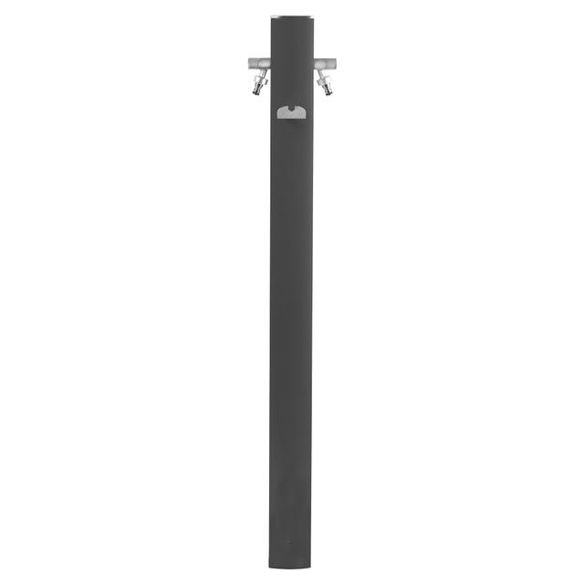 FONTANA IN ALLUMINIO VERNICIATO NERO AQUAPOINT TOTEM DUE RUBINETTI E PORTATUBO | Tecnomat  FONTANA IN ALLUMINIO VERNICIATO NERO AQUAPOINT TOTEM DUE RUBINETTI E PORTATUBO | Tecnomat