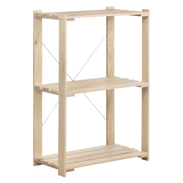 SCAFFALE PINO MASSICCIO 3 RIPIANI 75 kg MONTAGGIO A VITE 76,5x110x38,5 cm (LxHxP) | Tecnomat SCAFFALE PINO MASSICCIO 3 RIPIANI 75 kg MONTAGGIO A VITE 76,5x110x38,5 cm (LxHxP) | Tecnomat