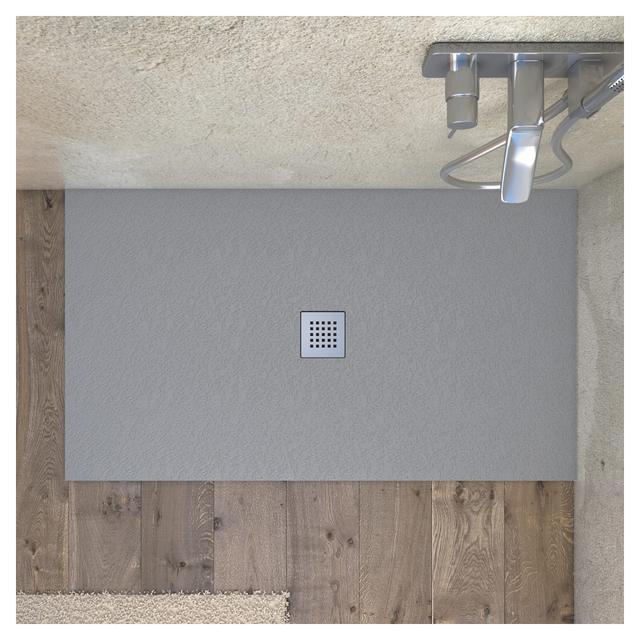 PIATTO DOCCIA TEVERE PIETRA MARMORESINA GRIGIO 70x140 cm H 2,2 cm PILETTA Ø90 mm | Tecnomat PIATTO DOCCIA TEVERE PIETRA MARMORESINA GRIGIO 70x140 cm H 2,2 cm PILETTA Ø90 mm | Tecnomat