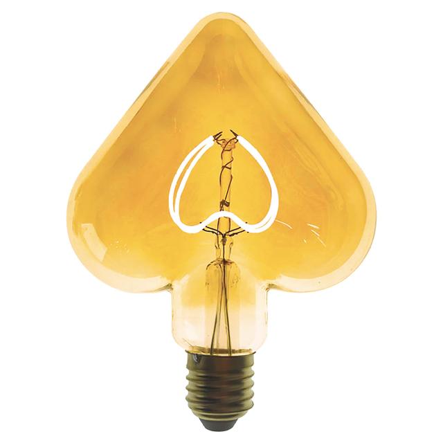 LAMPADINA VIVIDA LED VINTAGE CUORE E27 5W=24W 380 lumen 2700K LUCE CALDA Ø 115x155 mm | Tecnomat LAMPADINA VIVIDA LED VINTAGE CUORE E27 5W=24W 380 lumen 2700K LUCE CALDA Ø 115x155 mm - 2 | Tecnomat