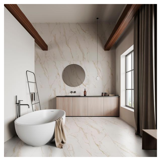 PAVIMENTO INTERNO T CALACATTA GOLD MATT 60x120x0,98 cm PEI4 R9 GRES PORCELLANATO | Tecnomat PAVIMENTO INTERNO T CALACATTA GOLD MATT 60x120x0,98 cm PEI4 R9 GRES PORCELLANATO | Tecnomat