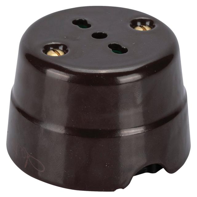 PRESA CERAMICA BIPASSO 2P+T 10/16A 230V COLORE MARRONE | Tecnomat PRESA CERAMICA BIPASSO 2P+T 10/16A 230V COLORE MARRONE | Tecnomat