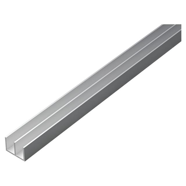 PROFILO DOPPIA U ALLUMINIO ANODIZZATO 12x16x12x1 mm 1 m ARGENTO | Tecnomat PROFILO DOPPIA U ALLUMINIO ANODIZZATO 12x16x12x1 mm 1 m ARGENTO | Tecnomat