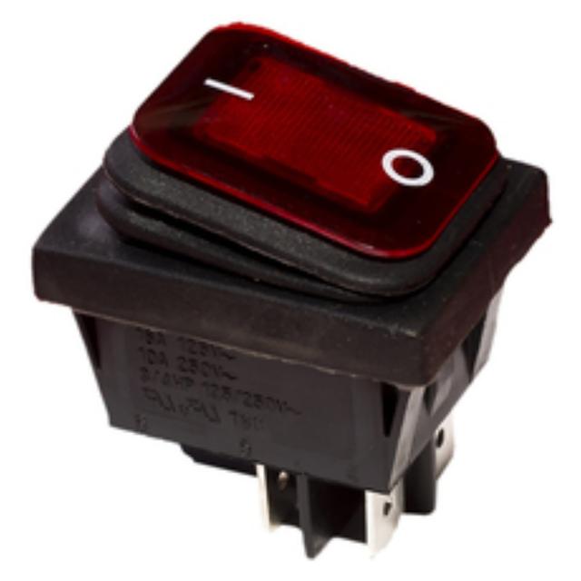 INTERRUTTORE INCASSO 2P 230V 16A ROSSO LUMINOSO 22x30 mm COLLEGAMENTO A FASTON | Tecnomat INTERRUTTORE INCASSO 2P 230V 16A ROSSO LUMINOSO 22x30 mm COLLEGAMENTO A FASTON | Tecnomat