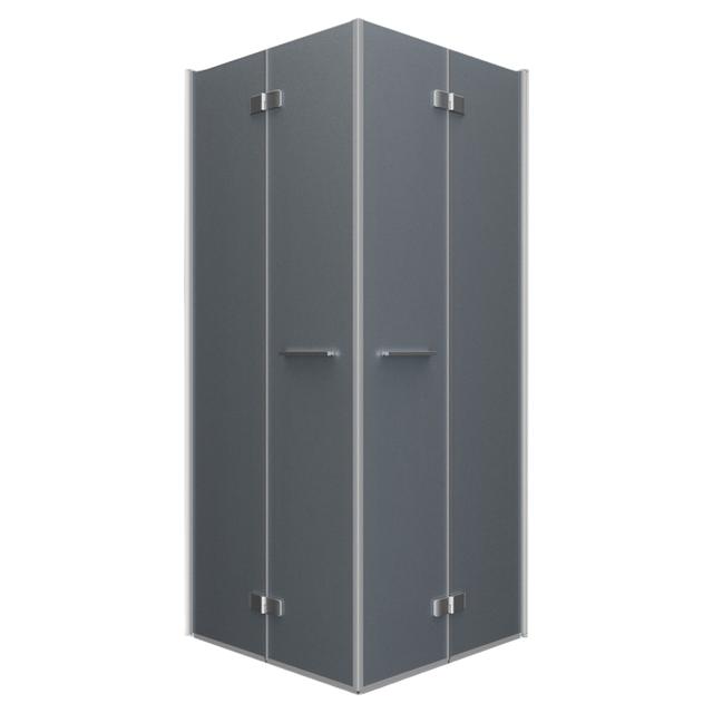 LATO ANGOLO LIGHT PIEGHEVOLE 77,5-79,5 H200 cm DX VETRO TEMPERATO SATINATO 6 mm CROMATO REV | Tecnomat LATO ANGOLO LIGHT PIEGHEVOLE 77,5-79,5 H200 cm DX VETRO TEMPERATO SATINATO 6 mm CROMATO REV | Tecnomat