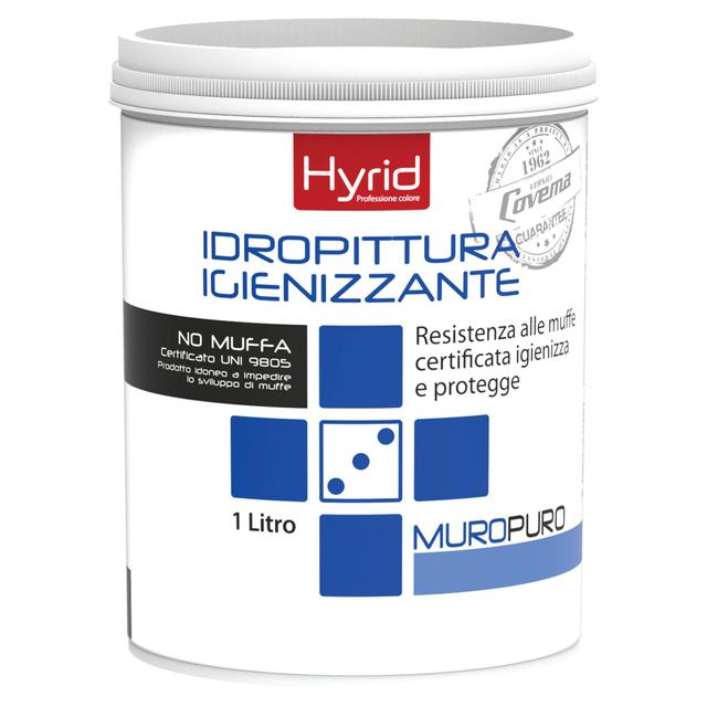 IDROPITTURA IGIENIZZANTE HYRID BIANCA 1 l IGIENIZZA E PROTEGGE 4-5 m² CON 1 l A 2 MANI | Tecnomat IDROPITTURA IGIENIZZANTE HYRID BIANCA 1 l IGIENIZZA E PROTEGGE 4-5 m² CON 1 l A 2 MANI | Tecnomat