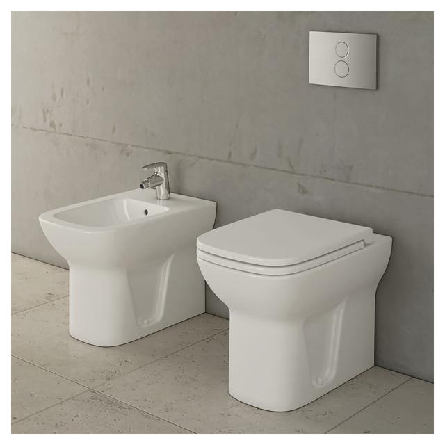 VASO VITRA SERIE S20 FILO MURO A TERRA SCARICO MULTIPLO IN CERAMICA BIANCA | Tecnomat VASO VITRA SERIE S20 FILO MURO A TERRA SCARICO MULTIPLO IN CERAMICA BIANCA | Tecnomat