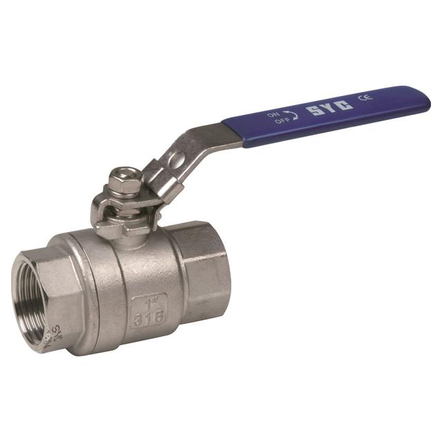 VALVOLA ATUSA A LEVA 1" LUCCHETTABILE ACCIAIO INOX AISI 316 | Tecnomat VALVOLA ATUSA A LEVA 1" LUCCHETTABILE ACCIAIO INOX AISI 316 - 2 | Tecnomat