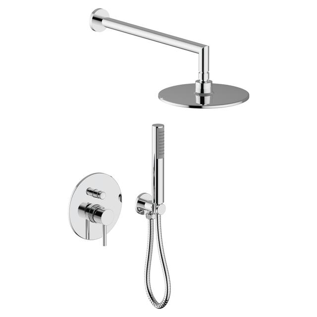 KIT DOCCIA INCASSO TEOREMA KEO CROMO MONOCOMANDO DEVIATORE 2 VIE SOFFIONE ABS Ø 220 mm | Tecnomat KIT DOCCIA INCASSO TEOREMA KEO CROMO MONOCOMANDO DEVIATORE 2 VIE SOFFIONE ABS Ø 220 mm | Tecnomat