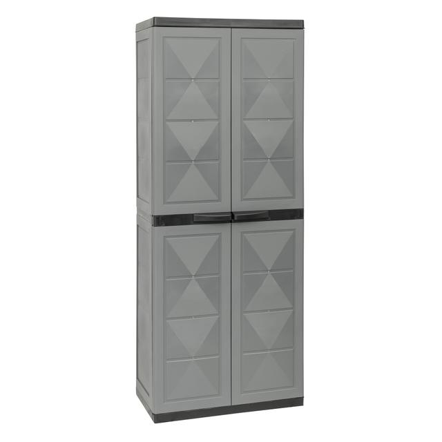 ARMADIO IN RESINA TRIOPLAST 2 ANTE TUTTOPIANI 64x164x37 cm GRIGIO SCURO | Tecnomat ARMADIO IN RESINA TRIOPLAST 2 ANTE TUTTOPIANI 64x164x37 cm GRIGIO SCURO | Tecnomat