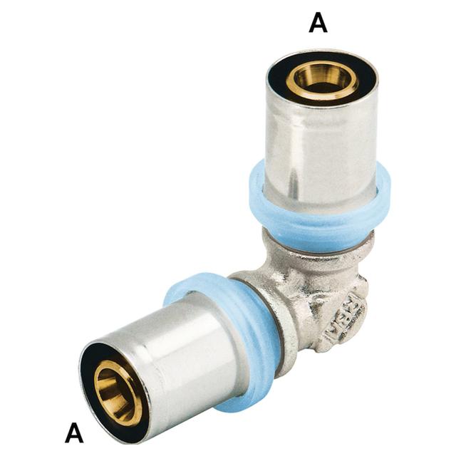 RACCORDO PRESS FIT RBM PER MULTISTRATO GOMITO Ø 26x26 mm PROFILO PRESSATURA TH – H –B | Tecnomat RACCORDO PRESS FIT RBM PER MULTISTRATO GOMITO Ø 26x26 mm PROFILO PRESSATURA TH – H –B | Tecnomat