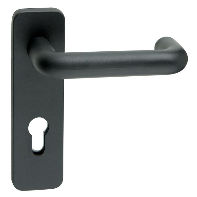 MANIGLIA A PLACCA COTTALI QUADRO 9 mm POLIPROPILENE NERO OPACO PER PORTE ANTIPANICO | Tecnomat MANIGLIA A PLACCA COTTALI QUADRO 9 mm POLIPROPILENE NERO OPACO PER PORTE ANTIPANICO | Tecnomat