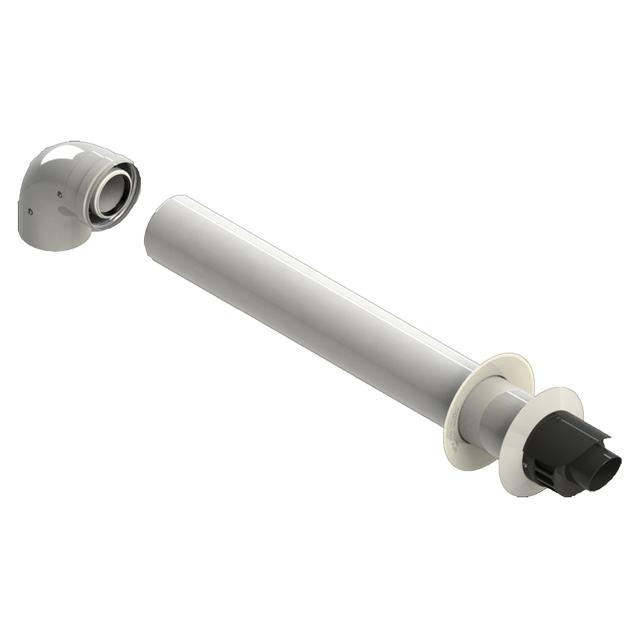 KIT SCARICO FUMI COASSIALE Ø 60/100 mm L 1000 mm ORIZZONTALE COMPATIBILE JUNKERS - BOSCH | Tecnomat KIT SCARICO FUMI COASSIALE Ø 60/100 mm L 1000 mm ORIZZONTALE COMPATIBILE JUNKERS - BOSCH | Tecnomat