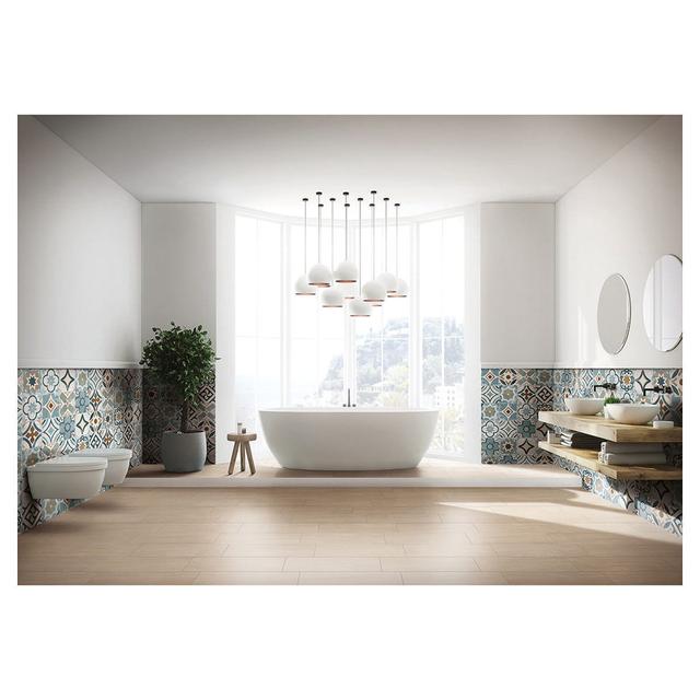 RIVESTIMENTO PAVIMENTO INTERNO LOOP BIANCO 20x60,4x0,74 cm PEI 4 GRES PORCELLANATO | Tecnomat RIVESTIMENTO PAVIMENTO INTERNO LOOP BIANCO 20x60,4x0,74 cm PEI 4 GRES PORCELLANATO - 2 | Tecnomat