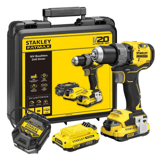 TRAPANO AVVITATORE FATMAX 18 V SFMCD725D2K-QW 2 BATTERIE 2 Ah BRUSHLESS PESO 3,5 kg | Tecnomat TRAPANO AVVITATORE FATMAX 18 V SFMCD725D2K-QW 2 BATTERIE 2 Ah BRUSHLESS PESO 3,5 kg | Tecnomat