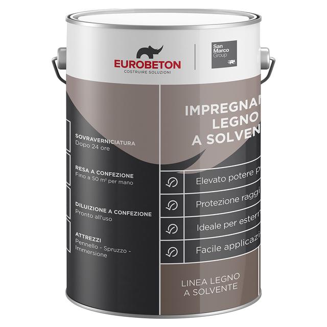 IMPREGNANTE SOLVENTE EB SANMARCO 5 l NOCE CHIARO 8- 10 m² CON 1 l | Tecnomat IMPREGNANTE SOLVENTE EB SANMARCO 5 l NOCE CHIARO 8- 10 m² CON 1 l | Tecnomat