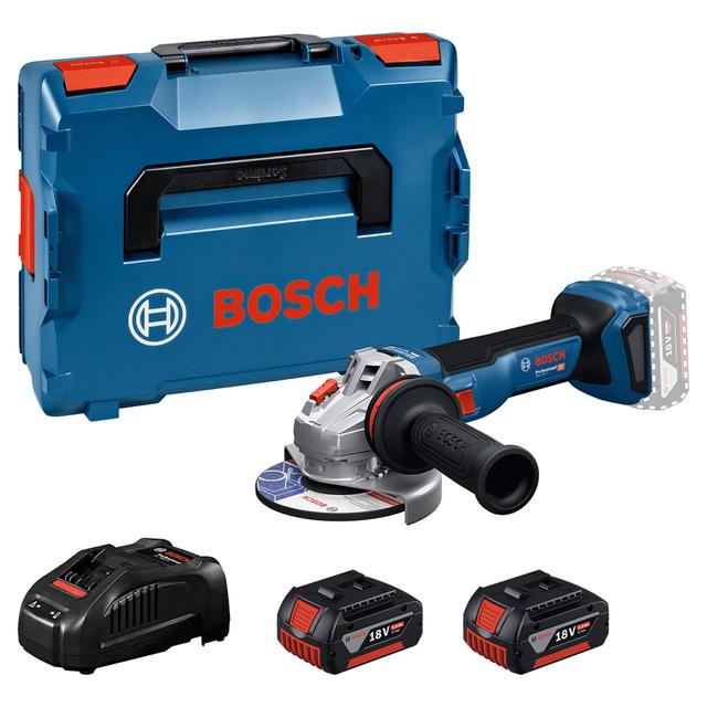 SMERIGLIATRICE BOSCH 125 mm 18 V GWS 18V-11 PROFESSIONAL 2 BATTERIE 5 Ah PESO 1,7 kg | Tecnomat SMERIGLIATRICE BOSCH 125 mm 18 V GWS 18V-11 PROFESSIONAL 2 BATTERIE 5 Ah PESO 1,7 kg | Tecnomat
