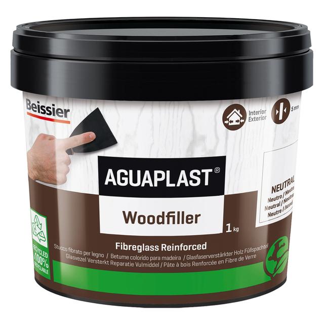 STUCCO PER LEGNO WOODFILLER AGUAPLAST NEUTRO 1 kg SPESSORI FINO A 20mm INTERNO ESTERNO | Tecnomat STUCCO PER LEGNO WOODFILLER AGUAPLAST NEUTRO 1 kg SPESSORI FINO A 20mm INTERNO ESTERNO | Tecnomat