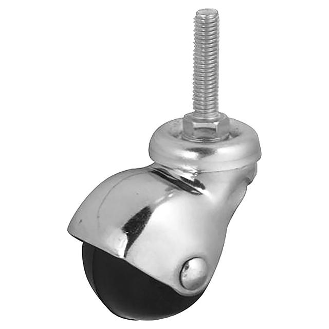 RUOTA SFERICA Ø 40 mm PORTATA 35 kg GOMMA NERA SUPPORTO A PERNO GIREVOLE | Tecnomat RUOTA SFERICA Ø 40 mm PORTATA 35 kg GOMMA NERA SUPPORTO A PERNO GIREVOLE - 2 | Tecnomat