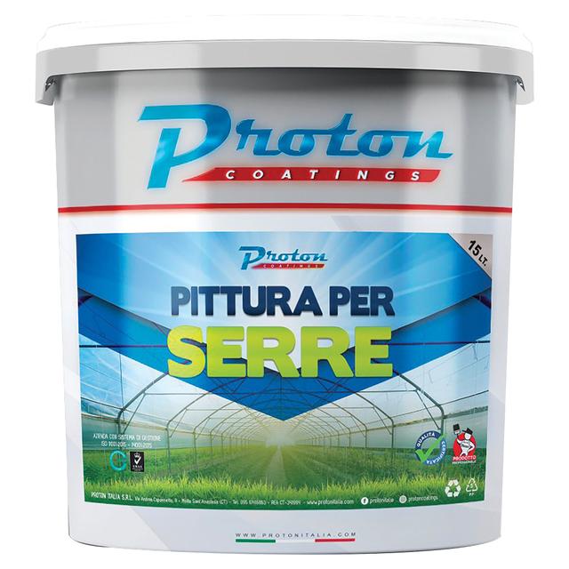 PITTURA PER SERRE PROTON 15 l 3-4 m² CON 1 l A 2 MANI | Tecnomat PITTURA PER SERRE PROTON 15 l 3-4 m² CON 1 l A 2 MANI | Tecnomat