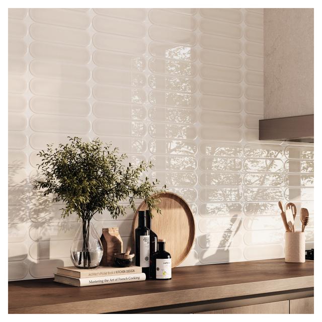 RIVESTIMENTO OVALAN IVORY 22 PEZZI 7,5x30x0,93 cm GRES PORCELLANATO | Tecnomat RIVESTIMENTO OVALAN IVORY 22 PEZZI 7,5x30x0,93 cm GRES PORCELLANATO - 2 | Tecnomat