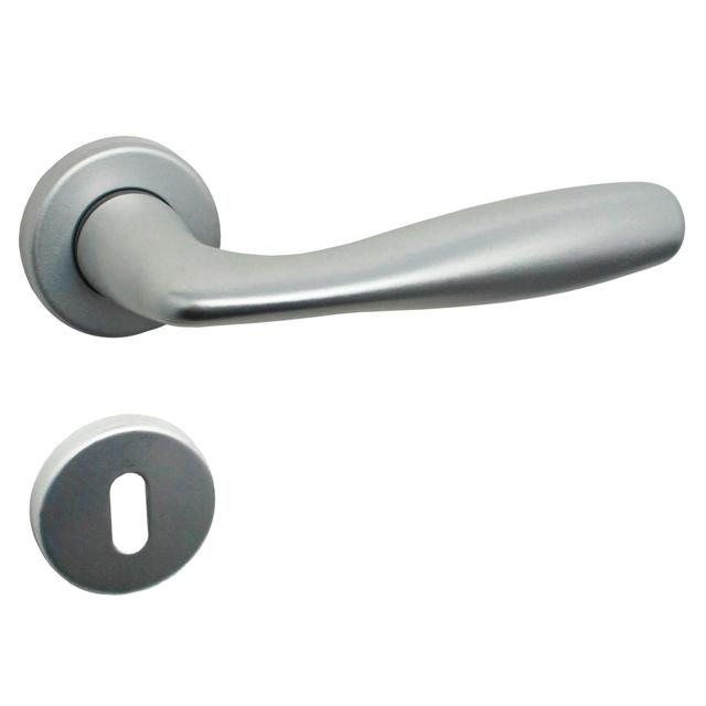 MANIGLIA A ROSETTA SEVEN - ADRIANA ALLUMINIO ARGENTO QUADRO 8 mm | Tecnomat MANIGLIA A ROSETTA SEVEN - ADRIANA ALLUMINIO ARGENTO QUADRO 8 mm | Tecnomat