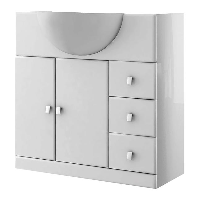 BASE PORTALAVABO PALACE A TERRA BIANCO LAVABO SOTTOPIANO 80x33,5x81 cm (LxPxH) | Tecnomat BASE PORTALAVABO PALACE A TERRA BIANCO LAVABO SOTTOPIANO 80x33,5x81 cm (LxPxH) - 2 | Tecnomat