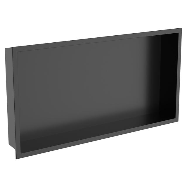 NICCHIA DA INCASSO PER DOCCIA 60x30 cm NERO IN ACCIAIO INOX AISI 304 | Tecnomat NICCHIA DA INCASSO PER DOCCIA 60x30 cm NERO IN ACCIAIO INOX AISI 304 - 2 | Tecnomat