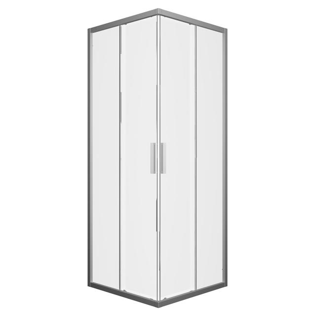 LATO ANGOLO PORTA LIFE 137-139 H200 cm VETRO TEMPERATO TRASPARENTE 6 mm PROFILI ARGENTO LUCIDO | Tecnomat LATO ANGOLO PORTA LIFE 137-139 H200 cm VETRO TEMPERATO TRASPARENTE 6 mm PROFILI ARGENTO LUCIDO - 2 | Tecnomat