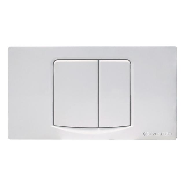 PLACCA WC STYLETECH TECHNIKA 2 PULSANTI BIANCHI PER CASSETTE INCASO MURO | Tecnomat PLACCA WC STYLETECH TECHNIKA 2 PULSANTI BIANCHI PER CASSETTE INCASO MURO - 2 | Tecnomat