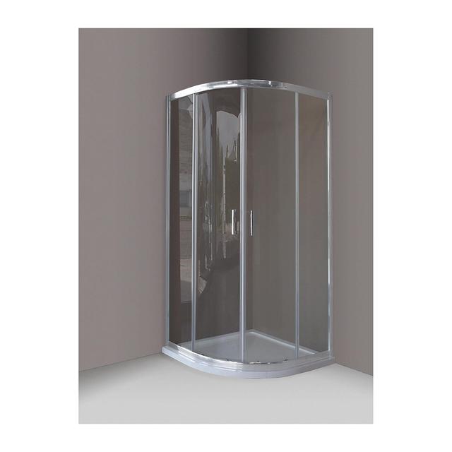 BOX DOCCIA ADENIA 1/4 CERCHIO (87-89) H190cm VETRO TEMPERATO 6mm TRASPARENTE PROFILI CROMO | Tecnomat BOX DOCCIA ADENIA 1/4 CERCHIO (87-89) H190cm VETRO TEMPERATO 6mm TRASPARENTE PROFILI CROMO | Tecnomat