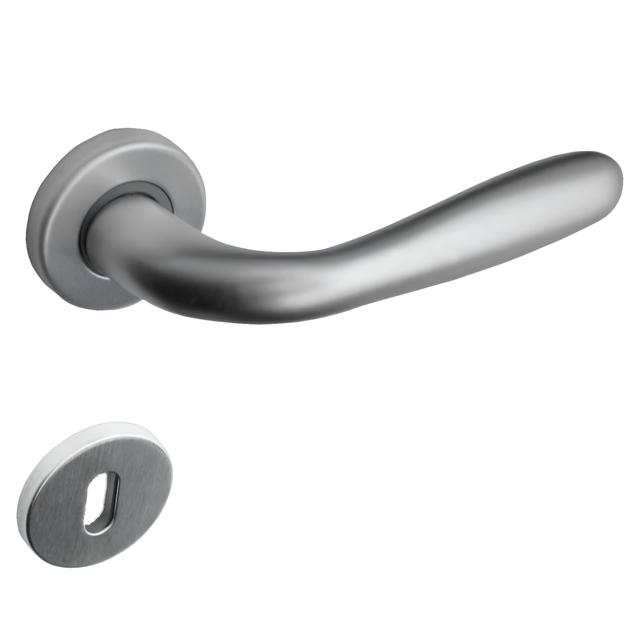 MANIGLIA A ROSETTA SEVEN - PIUMA ALLUMINIO ARGENTO QUADRO 8 mm | Tecnomat MANIGLIA A ROSETTA SEVEN - PIUMA ALLUMINIO ARGENTO QUADRO 8 mm | Tecnomat