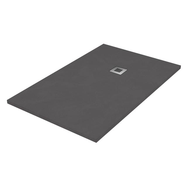 PIATTO DOCCIA ELEGANCE IN MARMORESINA SPATOLATO PIOMBO 80x100 H 2,5 cm PILETTA Ø 90 mm | Tecnomat PIATTO DOCCIA ELEGANCE IN MARMORESINA SPATOLATO PIOMBO 80x100 H 2,5 cm PILETTA Ø 90 mm | Tecnomat