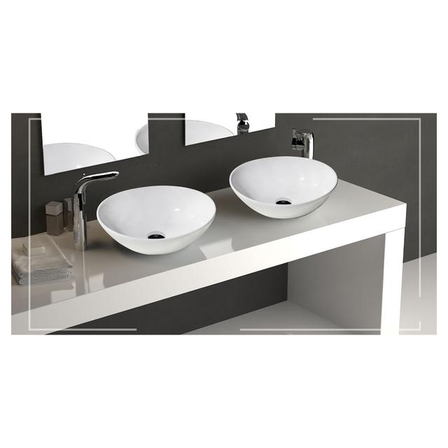 LAVABO DA APPOGGIO AVEO IN CERAMICA BIANCA TONDO 42,5x14 cm (ØxH) | Tecnomat LAVABO DA APPOGGIO AVEO IN CERAMICA BIANCA TONDO 42,5x14 cm (ØxH) | Tecnomat