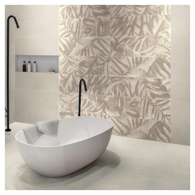 RIVESTIMENTO PALMETTE DECORO MARFIL 30x90x0,8 cm RETTIFICATO BICOTTURA PASTA BIANCA | Tecnomat RIVESTIMENTO PALMETTE DECORO MARFIL 30x90x0,8 cm RETTIFICATO BICOTTURA PASTA BIANCA | Tecnomat