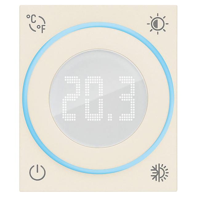 TERMOSTATO VIMAR LINEA CANAPA A ROTELLA 2 MODULI RETROILLUMINATO A LED 100-240V | Tecnomat TERMOSTATO VIMAR LINEA CANAPA A ROTELLA 2 MODULI RETROILLUMINATO A LED 100-240V | Tecnomat