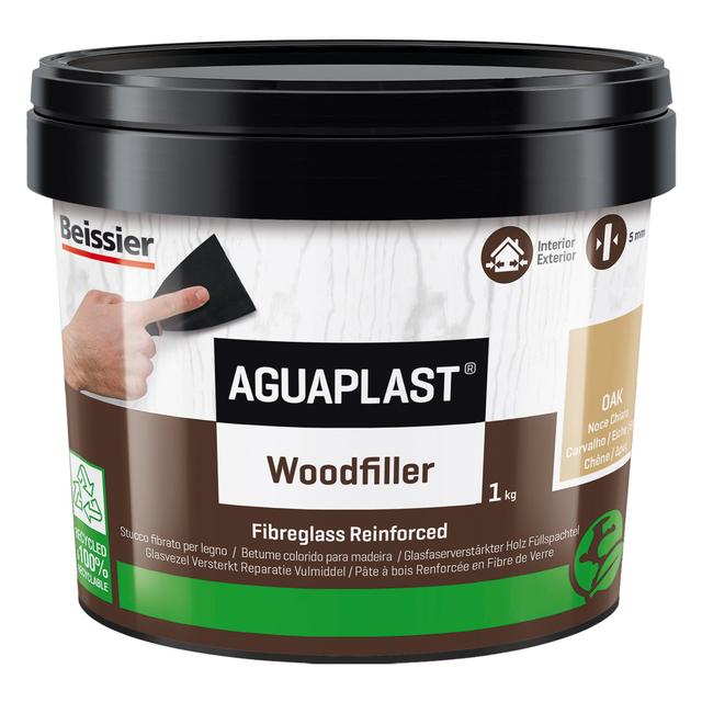 STUCCO PER LEGNO WOODFILLER AGUAPLAST NOCE CHIARO 1 kg SPESSORI FINO A 20mm INTERNO ESTERNO | Tecnomat STUCCO PER LEGNO WOODFILLER AGUAPLAST NOCE CHIARO 1 kg SPESSORI FINO A 20mm INTERNO ESTERNO | Tecnomat