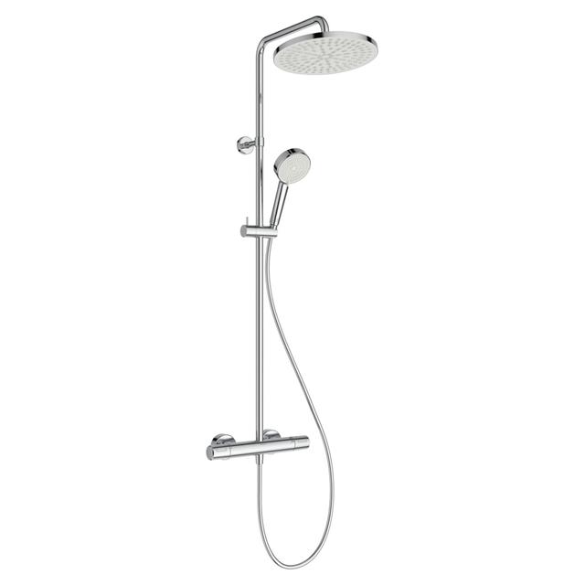 COLONNA DOCCIA IDEAL STANDARD CERATHERM T25N CROMO 2 GETTI CON MISCELATORE TERMOSTATICO | Tecnomat COLONNA DOCCIA IDEAL STANDARD CERATHERM T25N CROMO 2 GETTI CON MISCELATORE TERMOSTATICO - 2 | Tecnomat