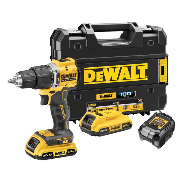 TRAPANO BATTENTE DEWALT 18 V DCD100YD2T- QW 2 BATTERIA LITIO 2 Ah BRUSHLESS IN VALIGETTA | Tecnomat TRAPANO BATTENTE DEWALT 18 V DCD100YD2T- QW 2 BATTERIA LITIO 2 Ah BRUSHLESS IN VALIGETTA | Tecnomat