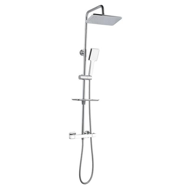 COLONNA DOCCIA ACQUAPRO MARTIN CROMO SOFFIONE IN ABS 170x260 mm MISCELATORE TERMOSTATICO | Tecnomat COLONNA DOCCIA ACQUAPRO MARTIN CROMO SOFFIONE IN ABS 170x260 mm MISCELATORE TERMOSTATICO | Tecnomat
